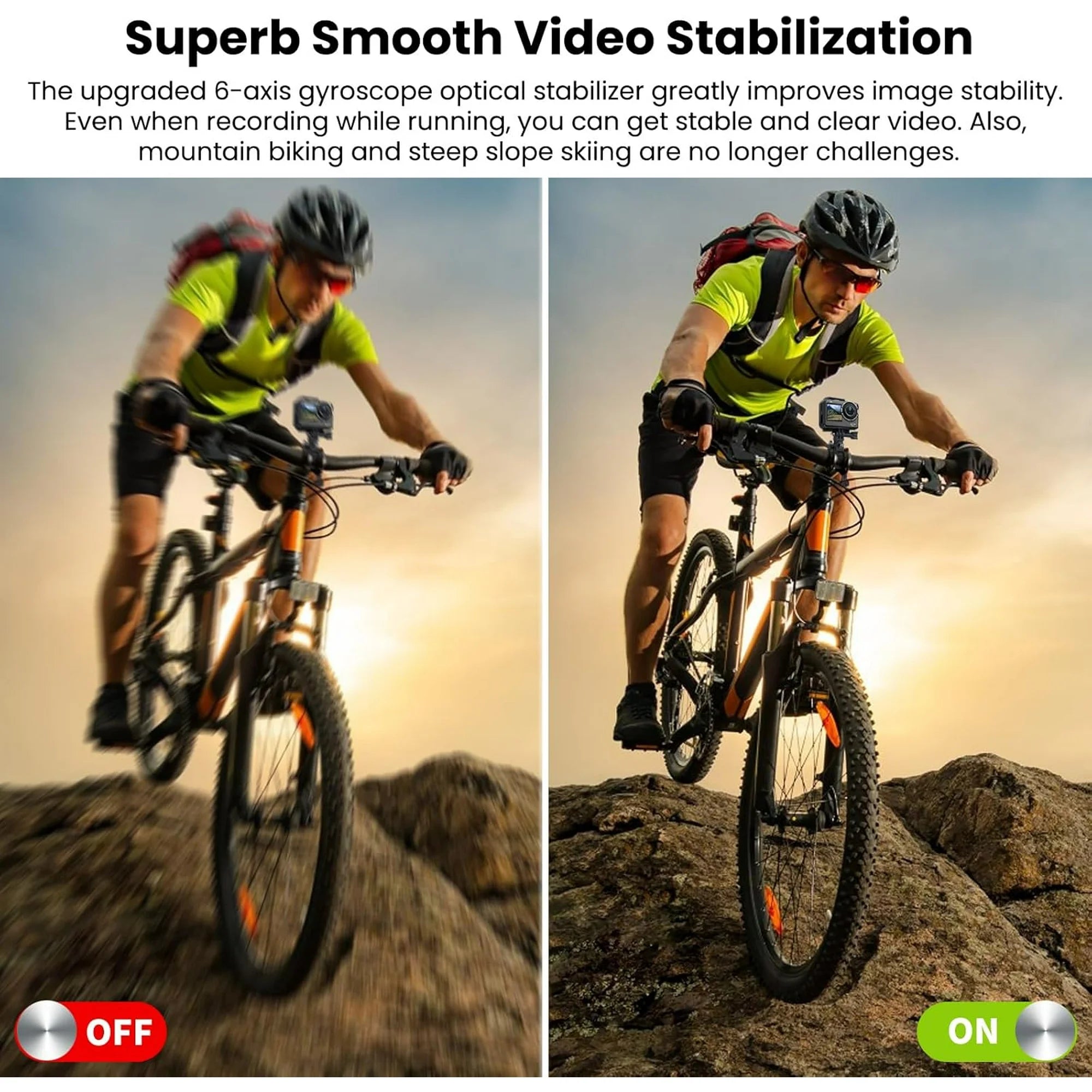 SJCAM SJ11 4K Action Camera with OIS+EIS Stabilization - 98FT Waterproof Underwater Camera for Motorcycle, Helmet, Sports - 5G WiFi, Remote Control, Ultra Wide Angle, Active HDR
