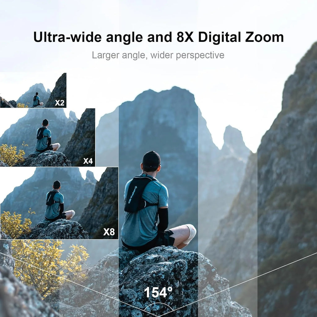 SJCAM SJ11 4K Action Camera with OIS+EIS Stabilization - 98FT Waterproof Underwater Camera for Motorcycle, Helmet, Sports - 5G WiFi, Remote Control, Ultra Wide Angle, Active HDR