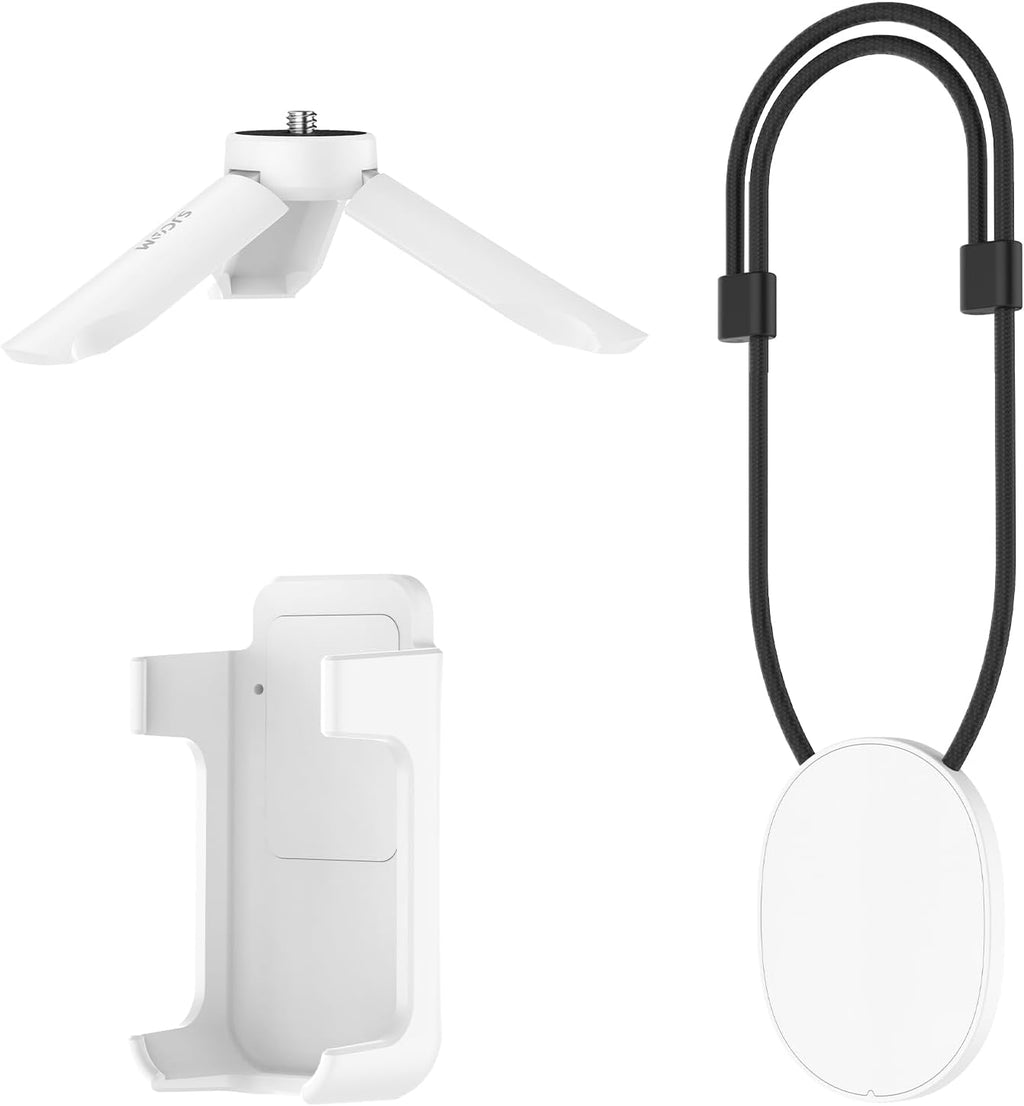 SJCAM C300 Accessories Kit, Magnetic & Triangular Mounting Brackets with Lanyard Clip for Wearable and Stand Shooting - Perfect for Action Camera Vlogging, First & Third Person Perspective