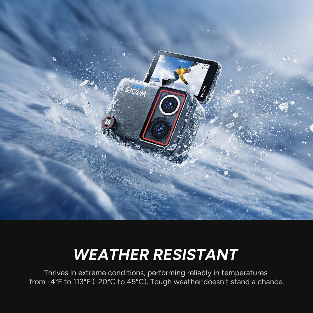 SJCAM SJ30 8K Dual Lens Action Camera, Day Night Dual Lens, Voice Control, Lossless Vertical Video, Horizon Lock, 2.51" Flip Screen,Waterproof Sports Camera for Vlog Diving Skiing