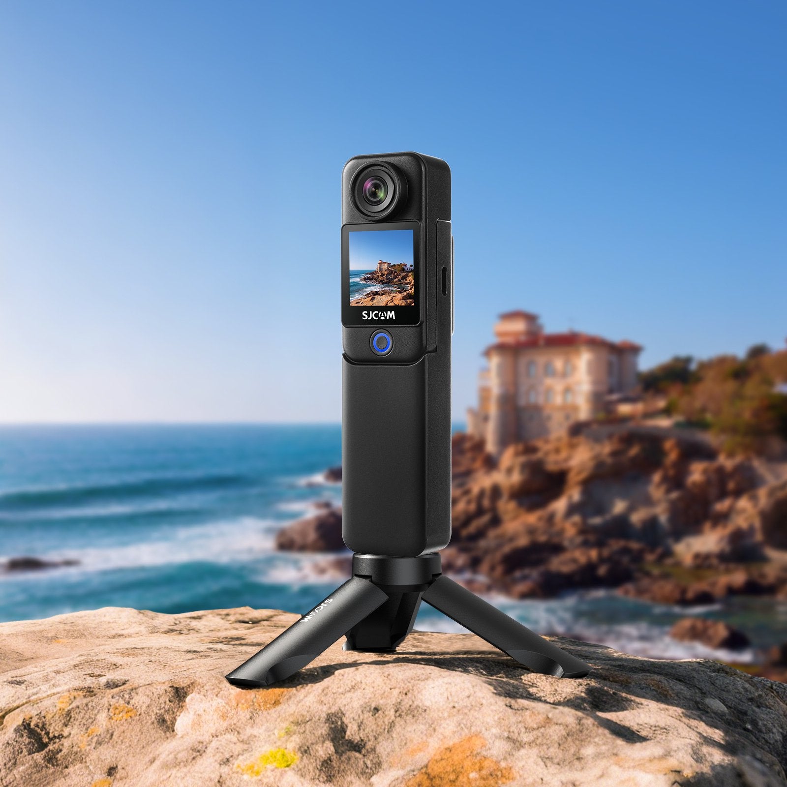 SJCAM C300 Accessories Kit, Magnetic & Triangular Mounting Brackets with Lanyard Clip for Wearable and Stand Shooting - Perfect for Action Camera Vlogging, First & Third Person Perspective