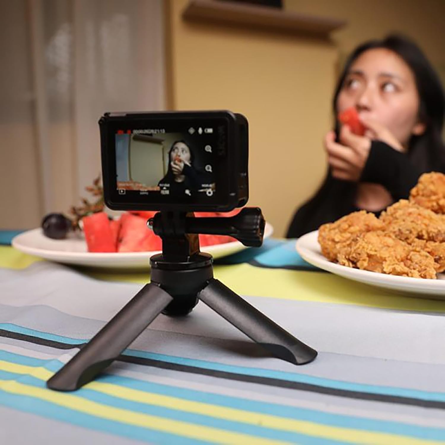 SJCAM C300 Accessories Kit, Magnetic & Triangular Mounting Brackets with Lanyard Clip for Wearable and Stand Shooting - Perfect for Action Camera Vlogging, First & Third Person Perspective
